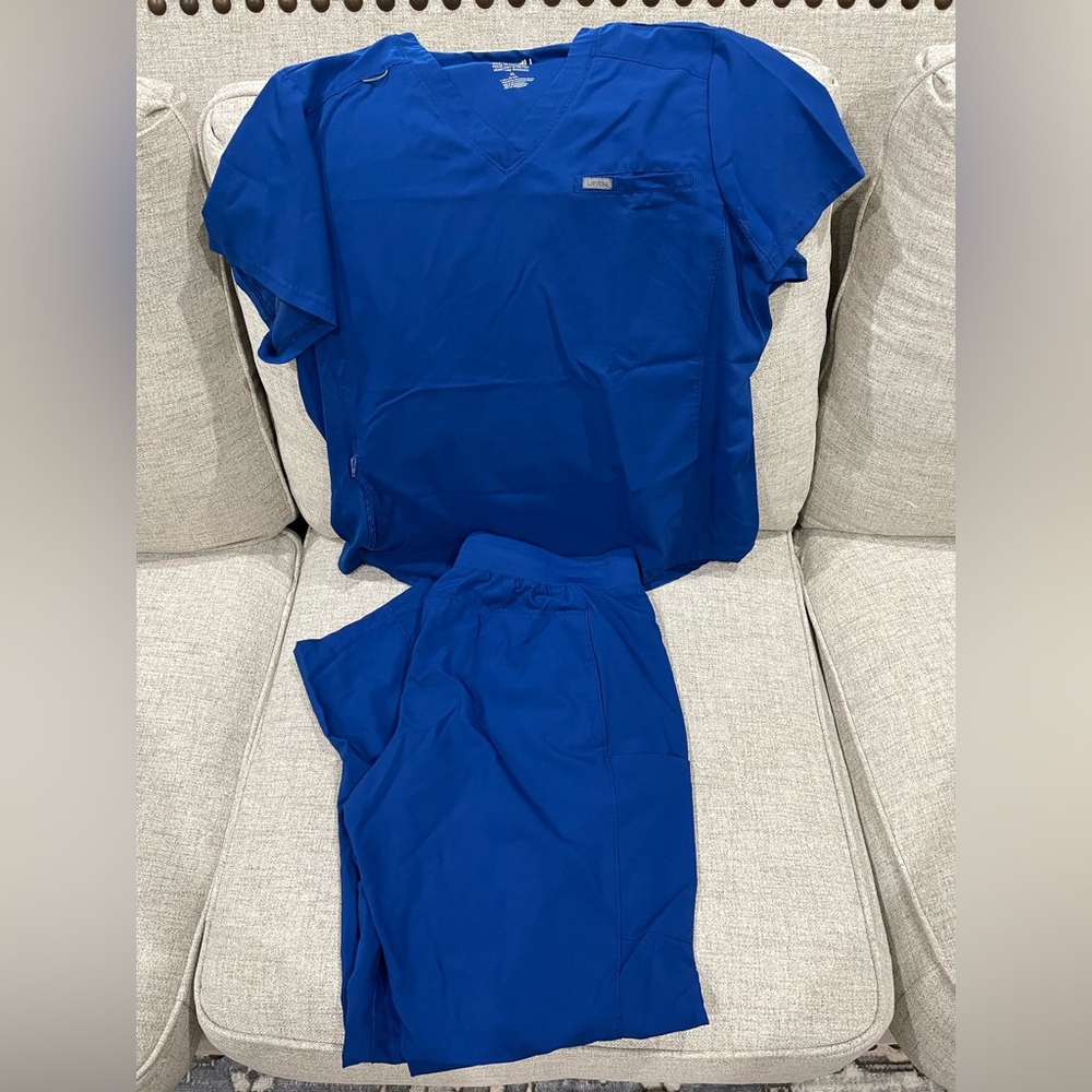 Landau Women's Blue Scrub Set